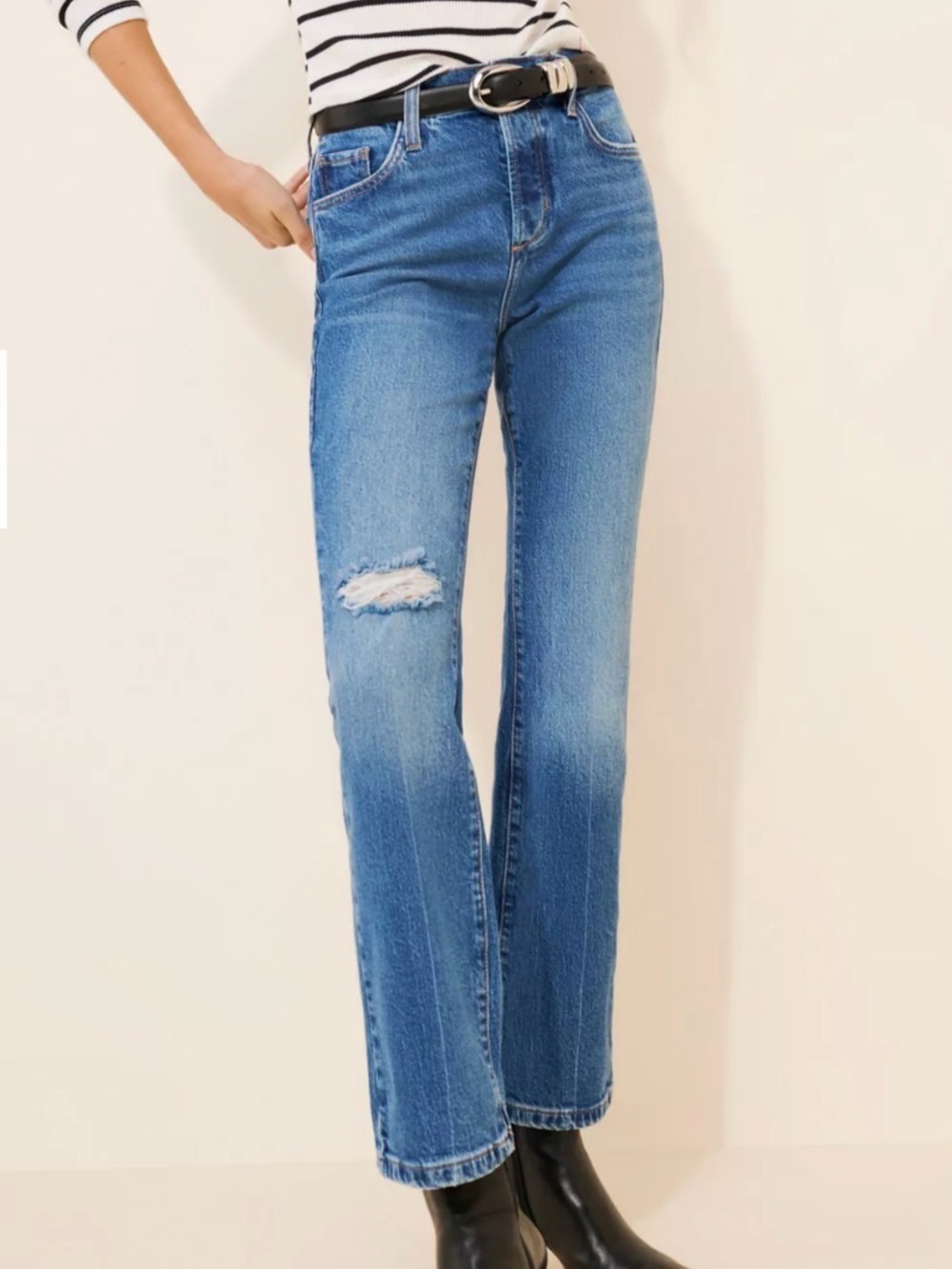 Favorite Daughter The Morgan Shortie Beacon Bootcut Jeans Women’s Size 28 - Picture 1 of 16